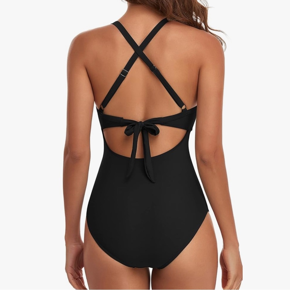 Women's Slimming One Piece Sexy Swimsuits Tummy Control Bathing Suit Curvy - Picture 2 of 2